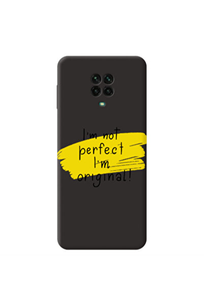 Other Xiaomi Redmi Note 9 Pro I m not perfect Black Colored Silicone TPU Θήκη