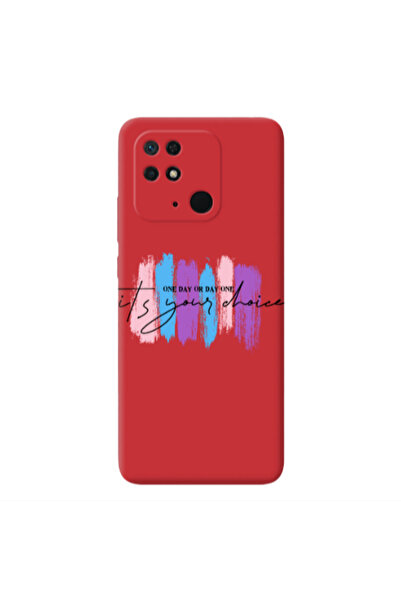 Other Xiaomi Redmi 10C One Day Or Day One Red Colored Silicone TPU Θήκη