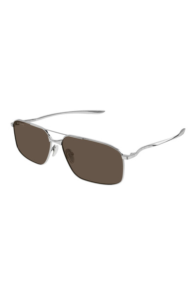 Balenciaga BB0492S 002 Erkek Güneş Gözlüğü Rutenyum Metal