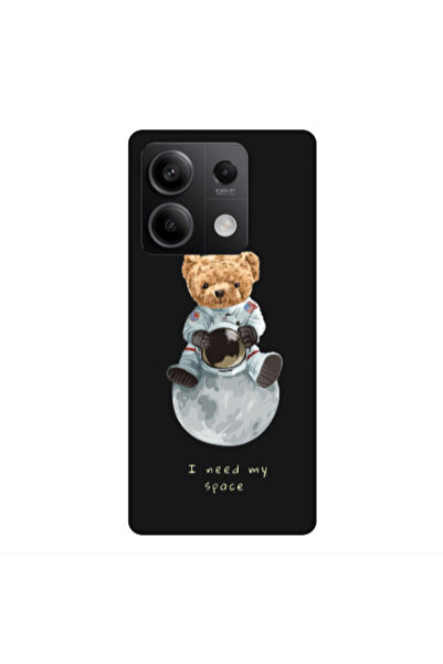Other Xiaomi Redmi Note 13 5G Bear in space Black Colored Silicone TPU Θήκη
