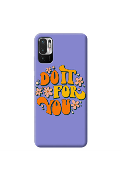 Other Xiaomi Redmi Note 10 Pro 5G Do it For You Purple Colored Silicone TPU Θήκη
