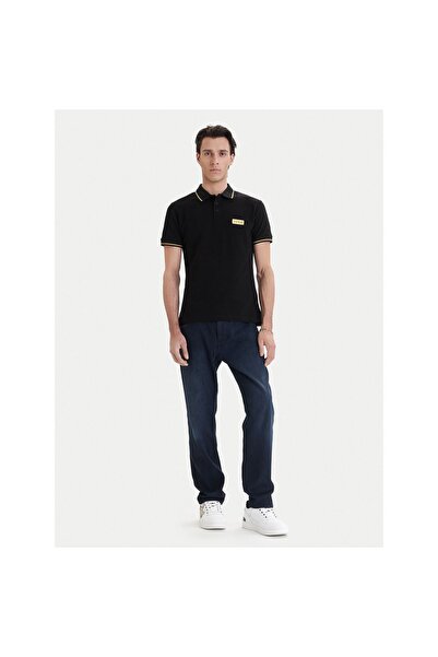 VERSACE JEANS COUTURE Ανδρικό Πόλο 80GAGT05 CJ01T Μαύρο