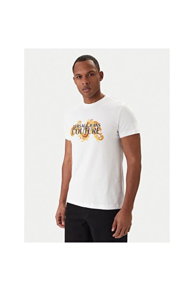 VERSACE JEANS COUTURE Tricou bărbătesc 80GAHE02 CJ00E Alb