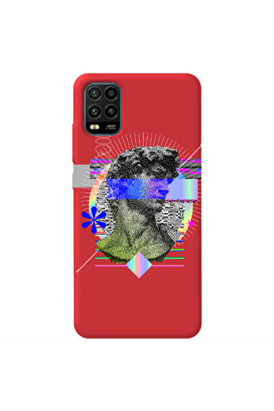 Other Xiaomi Mi 10 Lite Statue pixels Red Colored Silicone TPU Θήκη
