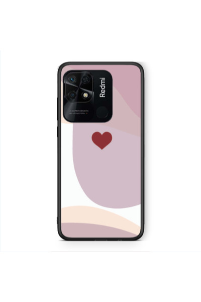 Other Xiaomi Redmi 10C Wavy Heart Black Glossy Θήκη