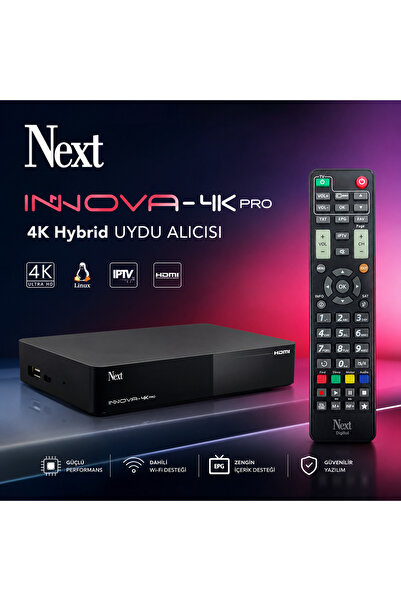 NEXT NEXTSTAR Next Innova 4K Ultra HD Linux Hybrid Uydu Alıcısı