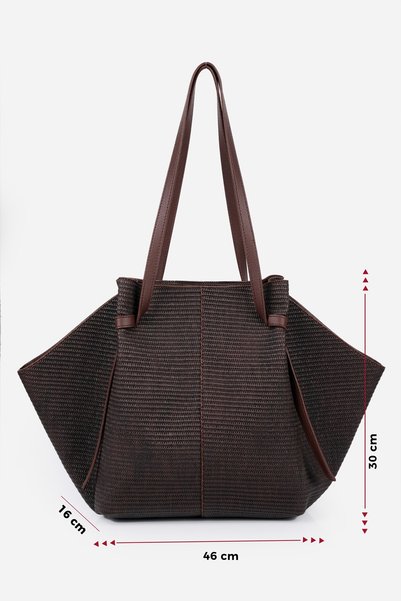 Alessia Bag Meredith Wicker Look Faux Leather Bag