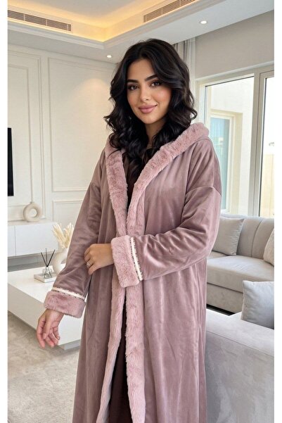 alqarat "Ghayma" Velvet Winter Coat