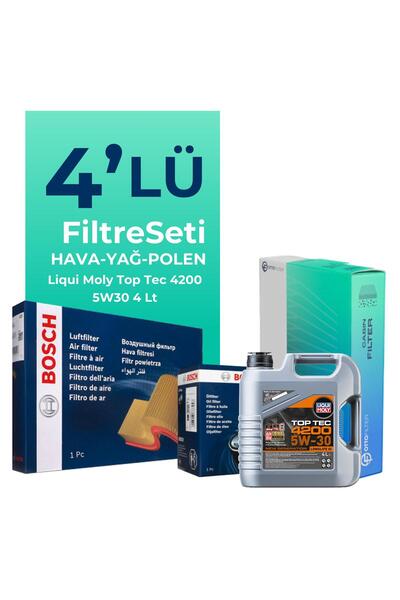Bosch Opel Astra H 1.3 Dizel Filtre Bakım Seti Liqui Moly Motor Yağlı (2005-2...