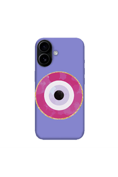 Other Apple Iphone 16 plus Evil eye bead 2 Purple Colored Silicone TPU Θήκη