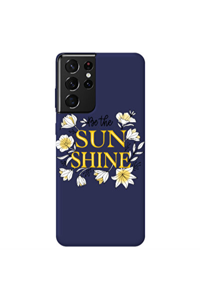 Other Samsung S21 Ultra Sun Shine Dark blue Colored Silicone TPU Θήκη