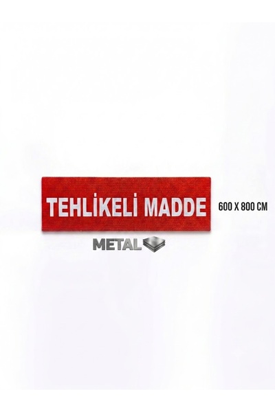 opersan Dangerous Goods Reflective Sign 115X39 cm - Metal Sheet Reflective Ta...