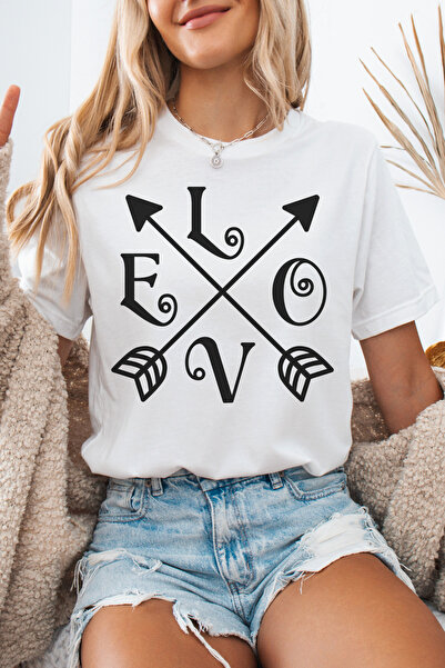 Auryne Jewelry Oversize Love Special for Lovers Unisex Design Print T-Shirts ...