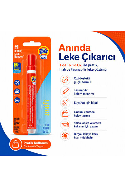 Tide to go oxi 10ml seyehat boy