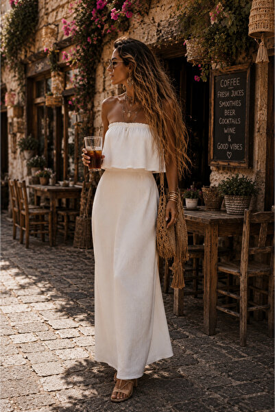 NA ADDESIGN Soléa Breeze Strapless Ayrobin Maxi Dress