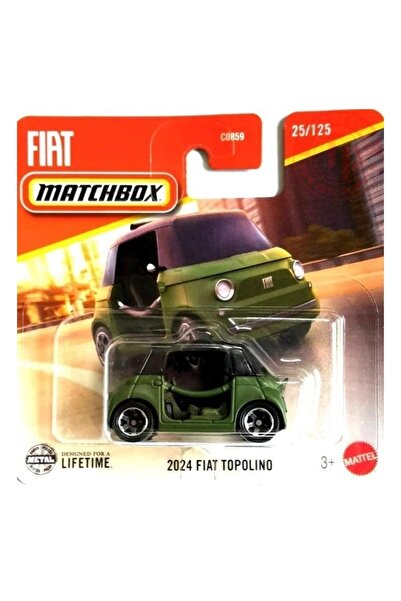 Matchbox Films 2024 / فيات توبولينو سلسلة خاصة باللون الأخضر الداكن (بطاقة قص...