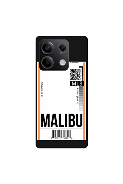 Other Xiaomi Redmi Note 13 5G Malibu Travel More Black Colored Silicone TPU Θήκη