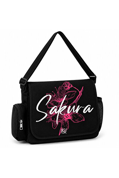 Weekeep Sakura Printed Unisex Messenger Bag/School Computer Bag