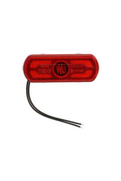 WAS Lampa Gabarit Dreapta/Stanga Forma: Oval Rosu Led Inaltime 53mm Latime 13...