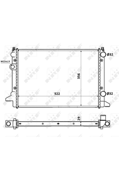 NRF Radiator Racire Motor VW PASSAT B3
