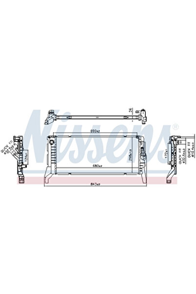 Nissens Radiator Racire Motor BMW 1/2 Active/2 Active Tourer/2 Gran/2 Gran To...