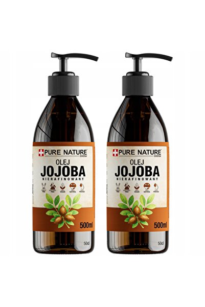 CHOSA Ulei De Jojoba, 2x 500ml, Pentru Ten, Pentru Par, Presat La Rece Nerafi...