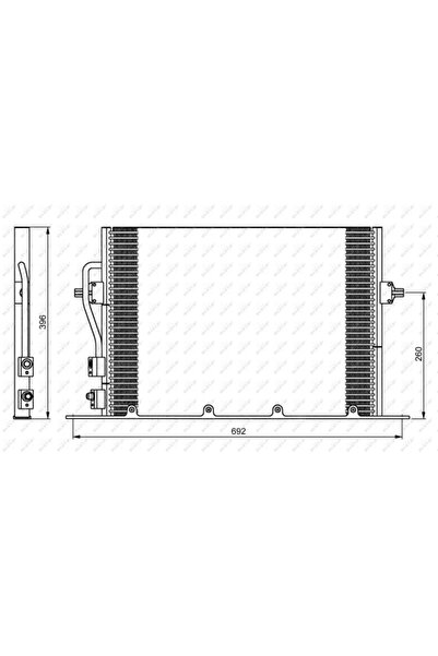 NRF Radiator Condensator Aer Conditionat FORD COUGAR/MONDEO 2