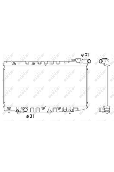 NRF Radiator Racire Motor TOYOTA COROLLA