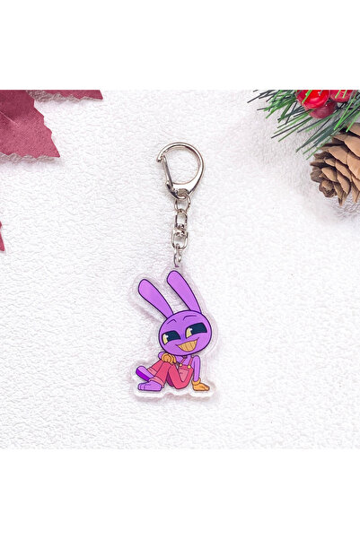 Choice6 5 cm 2 1/7Pcs Cartoon The Amazing Digital Circus Car Keychain Accesso...