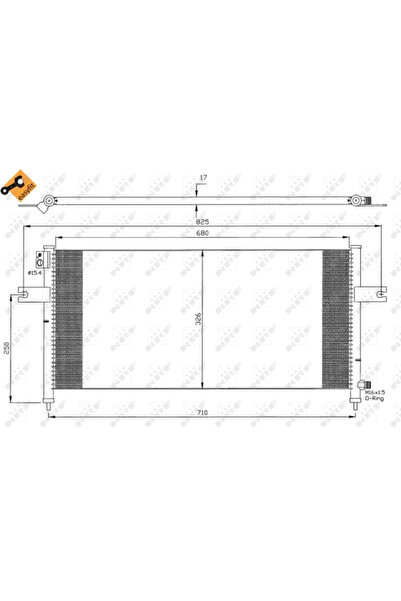 NRF Radiator Condensator Aer Conditionat NISSAN NAVARA/PICK UP
