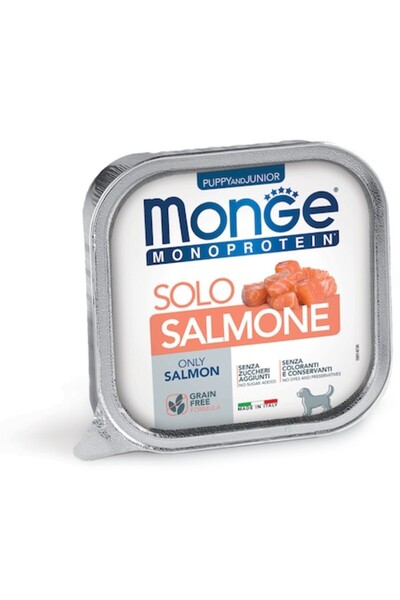 Monge Hrana umeda pentru pisici, pate monoproteic de somon, 150 g x 6 buc.