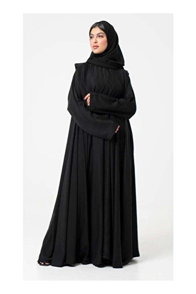 Generic Women's Triple Flared Abaya - Black