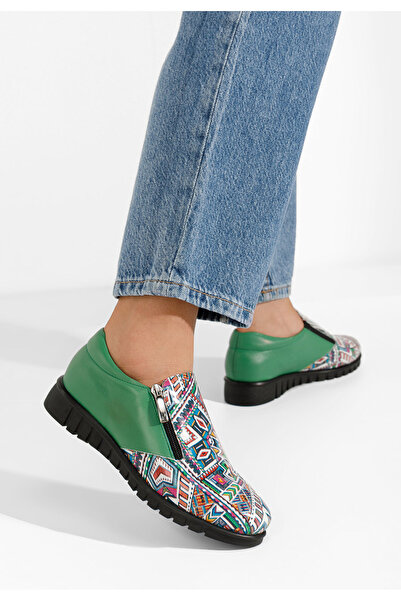 B T Shoes Pantofi casual dama piele Isola V2 multicolori