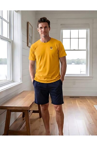 Ryam Mooda Men's 95% Cotton Banya 5% Lycra T-Shirt Shorts Pajama Set - Relaxe...