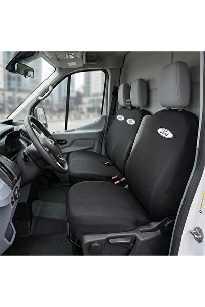 Antwax Ford Transit Siyah Penye Oto Koltuk Kılıfı - Marka Logo Baskılı