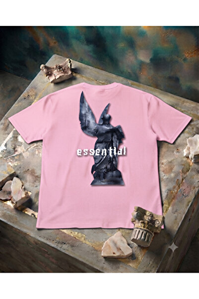 KOZİA OUTDOORS Women'S/Men's Unisex Essential Sculpture Printed Crew Neck Ove...