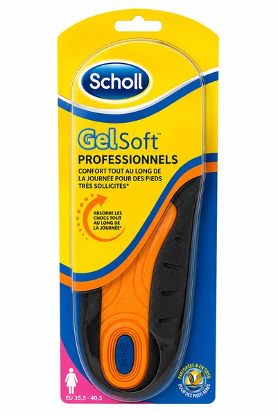 Scholl GelSoft Professional Kadın Jel Tabanlık 35,5-40,5 Gün Boyu Konfor Günlük, İş, Yürüyüş