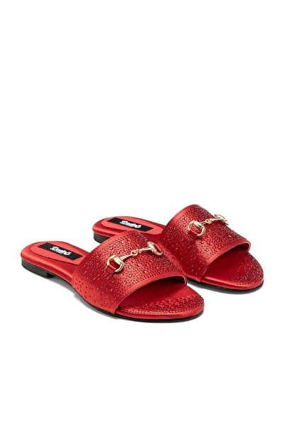 Dedos Women's Stoned Orthopedic Sole Daily Stylish Summer Slippers with Gold ...