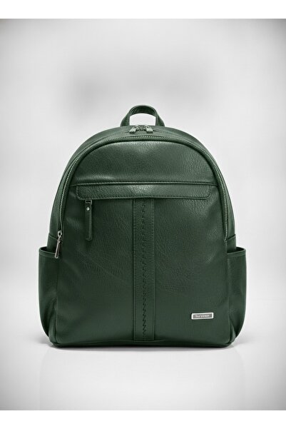 SilviaRosa Women's Backpack, -Leather, Side Pockets