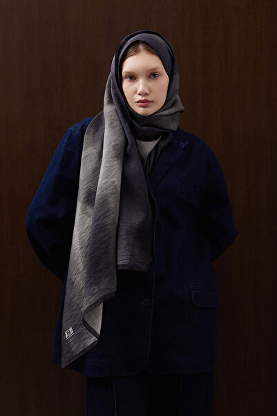 SUENOSCARF Nocta Flux Batik Siyah Desenli Şal