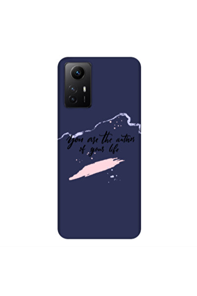 Other Xiaomi Redmi Note 12s You are the authors Dark blue Colored Silicone TP...