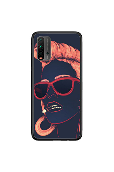 Other Xiaomi Redmi 9T Girl retro Black Glossy Θήκη