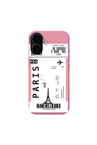 Other Apple Iphone 16 plus Paris FRA Pink Colored Silicone TPU Θήκη