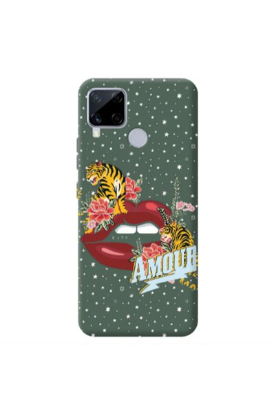 Other Realme C25 Amour Dark Green Colored Silicone TPU Θήκη