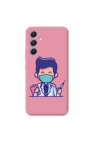 Other Samsung A36 Specialist Doctor Pink Colored Silicone TPU Θήκη