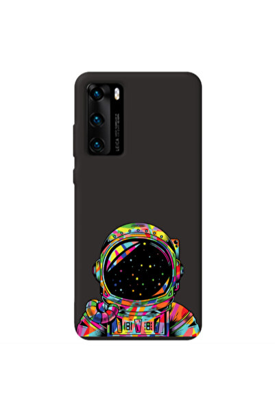 Other Huawei P40 Astronaut 209 Black Colored Silicone TPU Θήκη