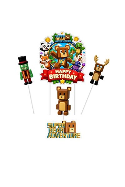 parti show Super Bear Adventure Pasta Süsü 5'li Set