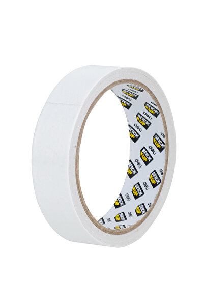 Deli Bandă dublu adezivă albă 10m x 24mm