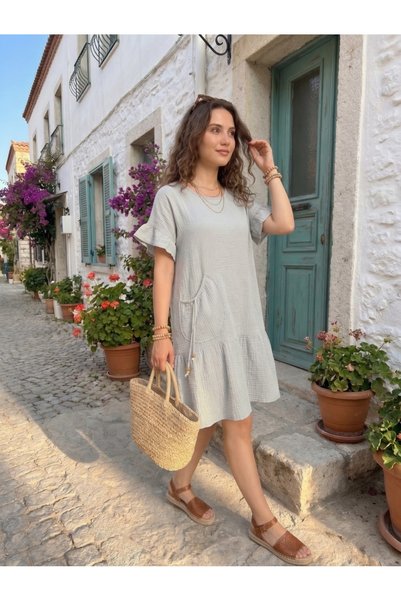 Sultana Collection Mira Fırfırlı Elbise