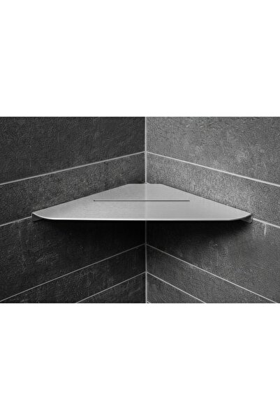 Vivense PASLANMAZ ÇELİK BANYO KÖŞE RAFI, GÜMÜŞ GRİ, 1515 CM